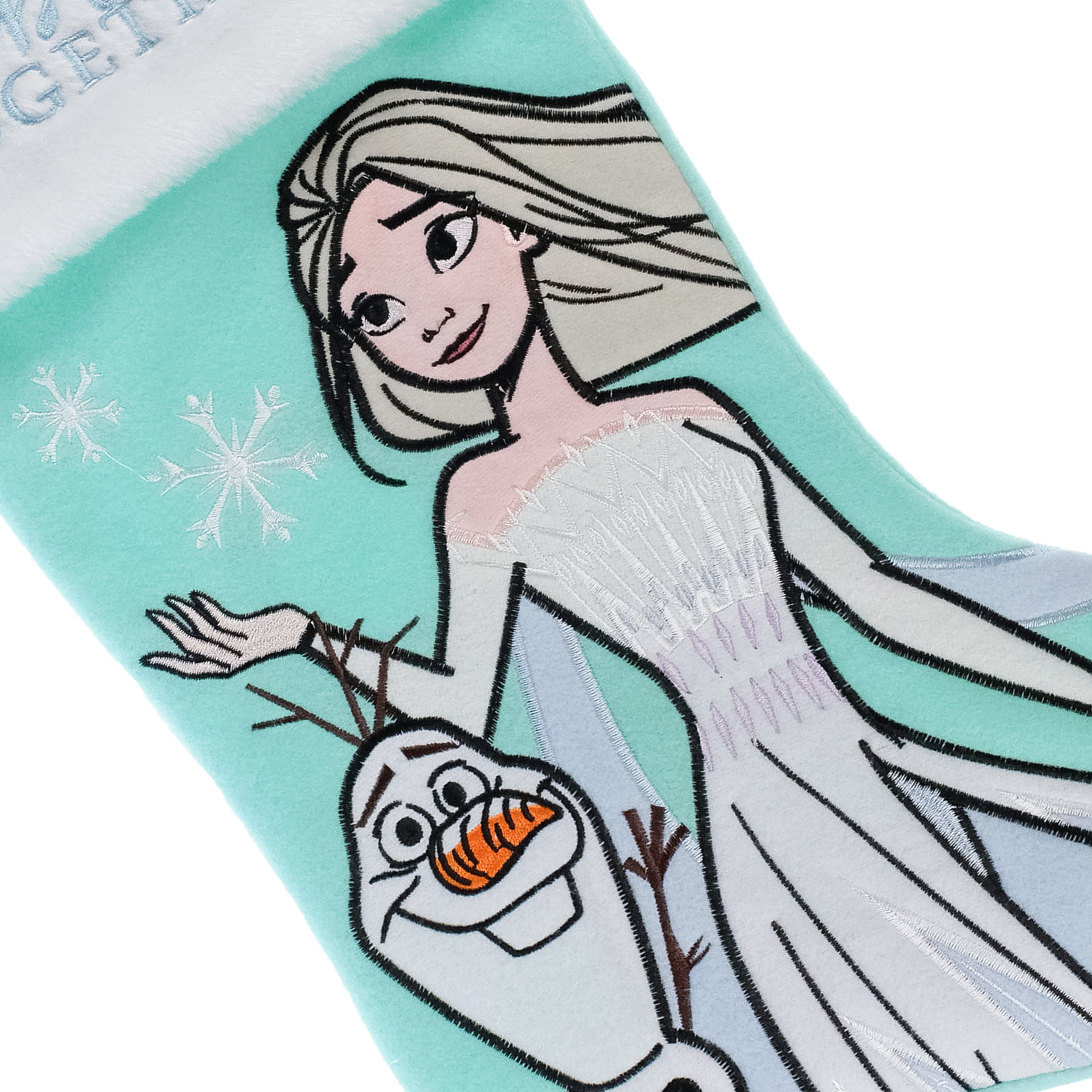 Frozen - Elsa and Olaf Embroidered 20" Applique Christmas Stocking