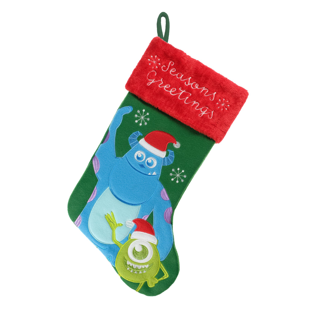Monsters Inc. Embroidered 20" Applique Christmas Stocking
