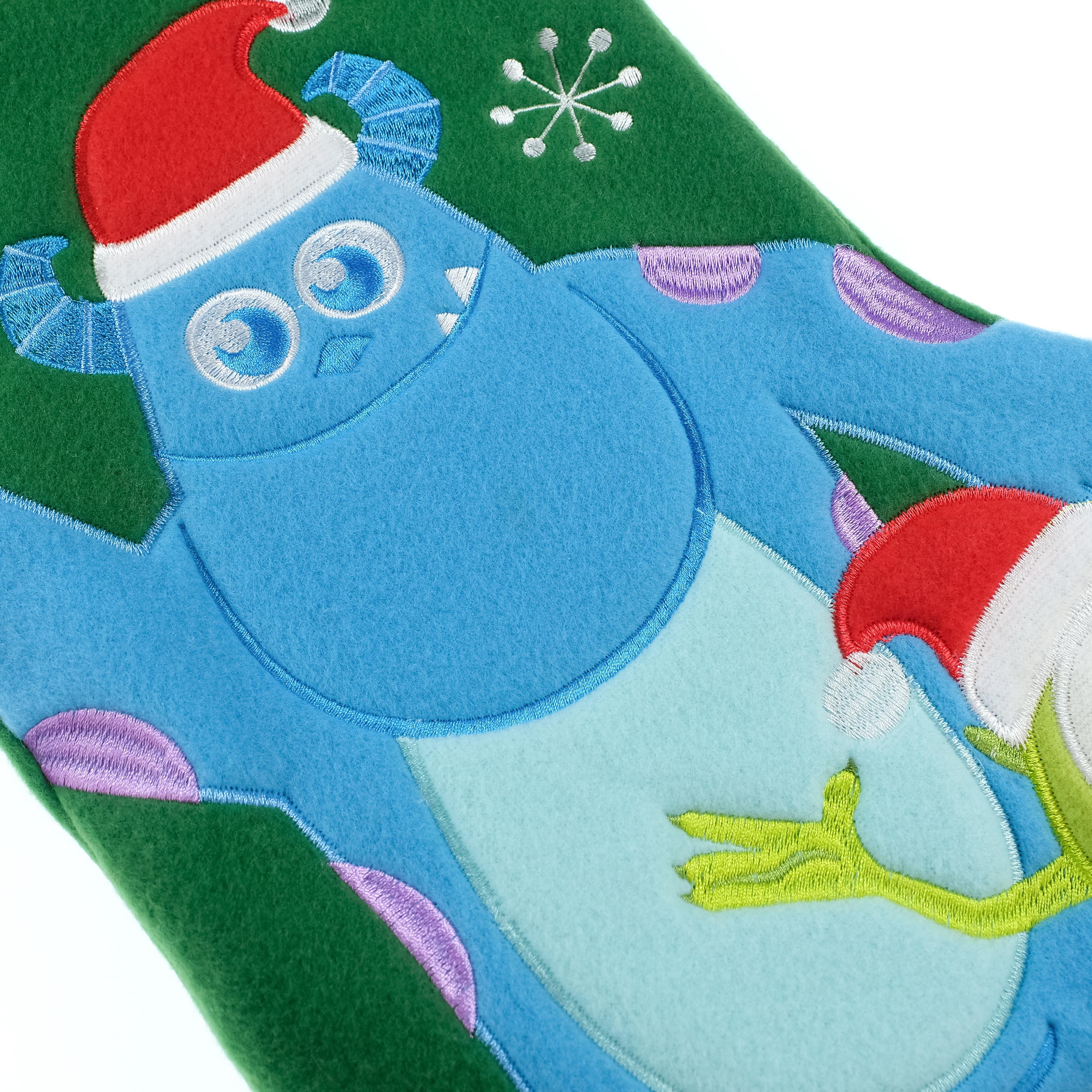 Monsters Inc. Embroidered 20" Applique Christmas Stocking