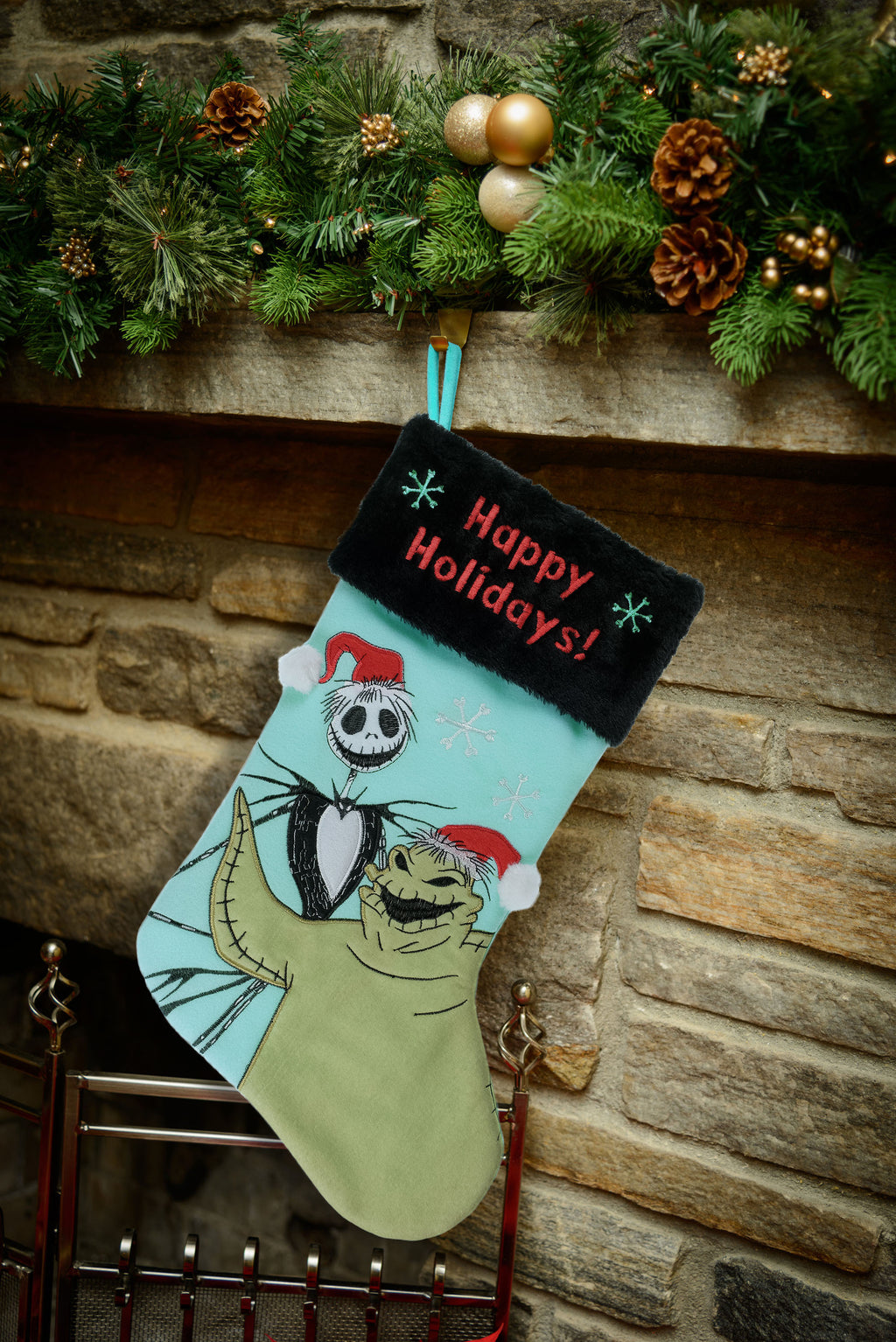 The Nightmare Before Christmas--Oogie Christmas Stocking 20" Applique Stocking