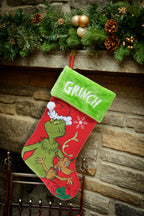 How the Grinch Stole Christmas 20" Applique Christmas Stocking