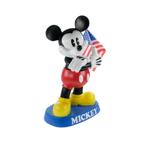 Disney 19" Mickey Mouse figurine waving the American Flag