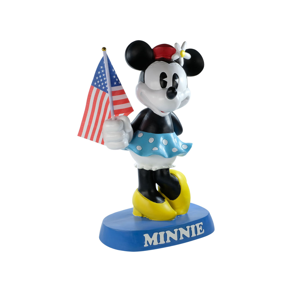 Disney 19" Minnie Mouse statue waving the American Flag