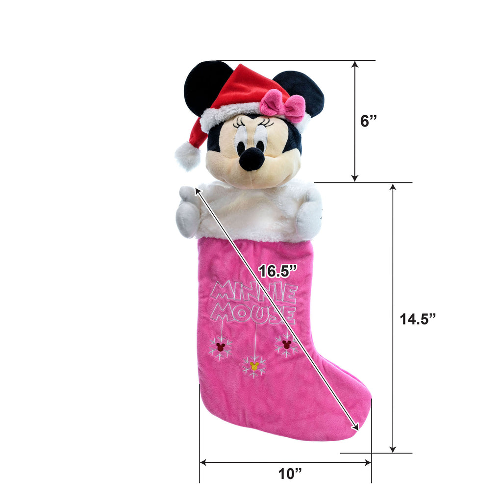 Minnie Mouse 3D Plush Head 24" Stocking
