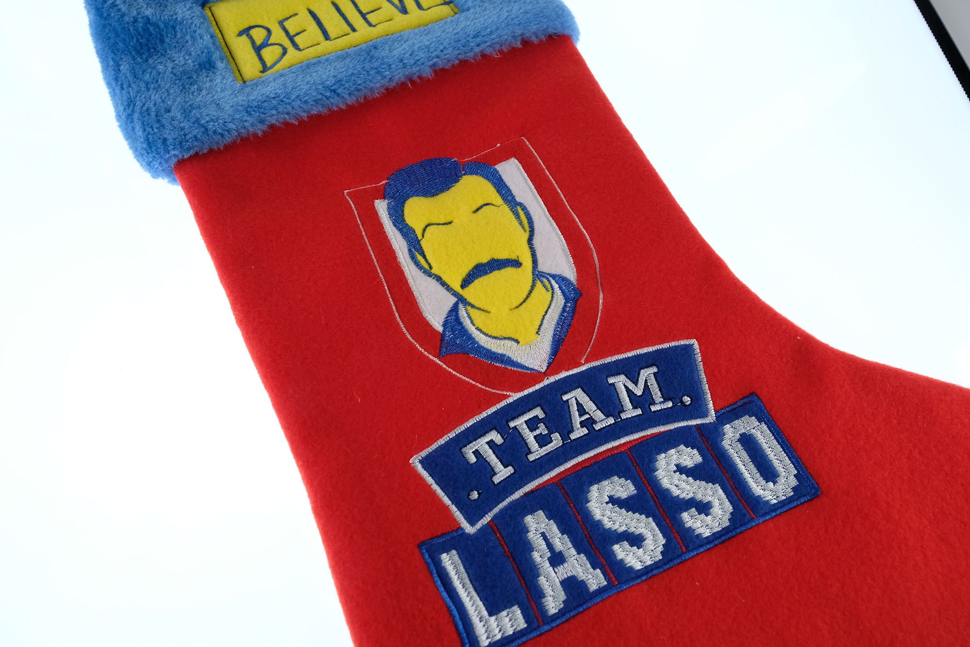 Ted Lasso Appliqué Christmas Stocking