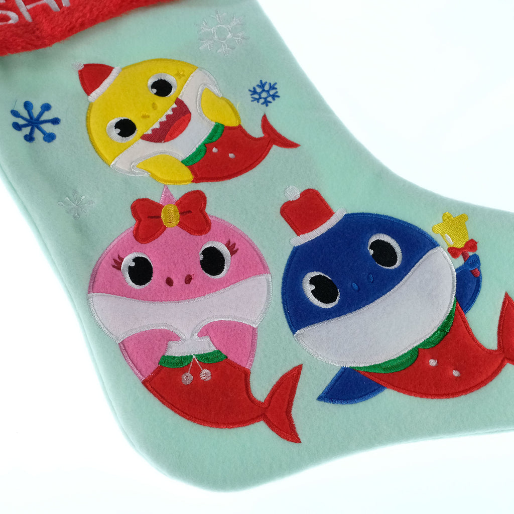 Baby Shark 20" Appliqué Christmas Stocking