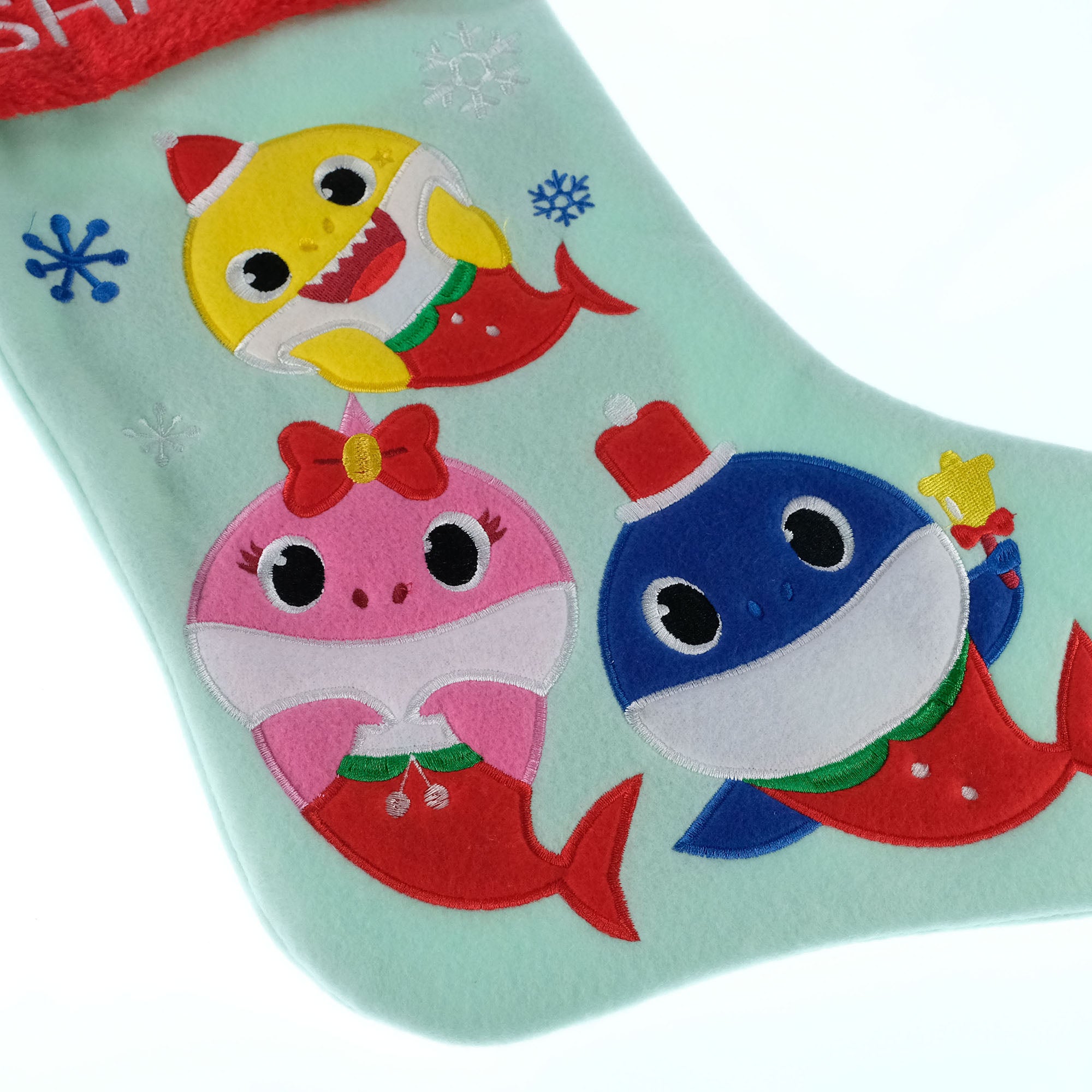 Baby Shark 20" Appliqué Christmas Stocking