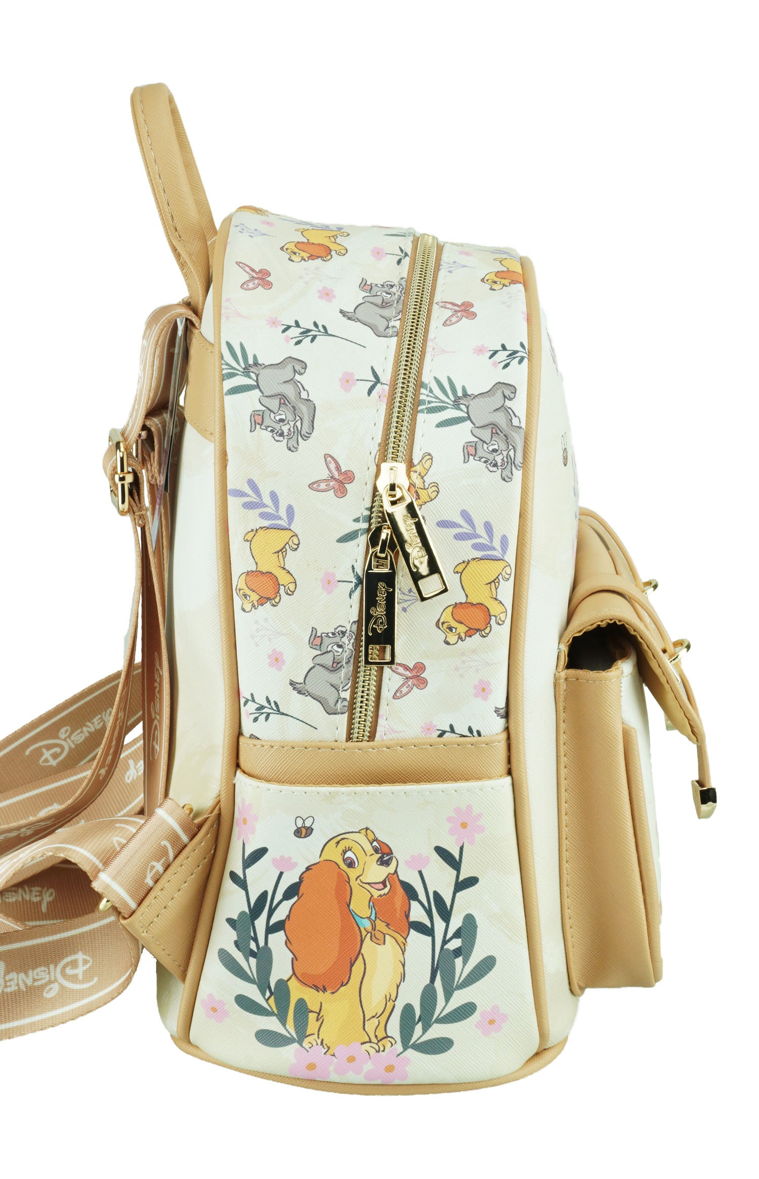 disney themed mini backpack Disney Lady and the Tramp Wondapop 11" Vegan Leather Mini Backpack