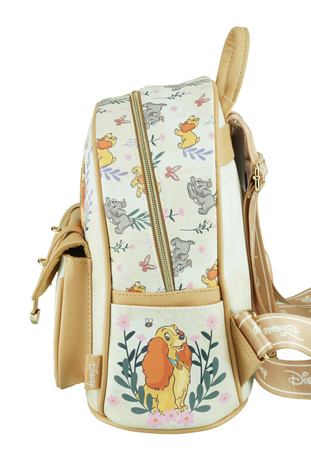 Disney Lady and the Tramp 11 inch Vegan Leather Mini Backpack