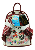 Mickey and Minnie Mouse WondaPop 11" Vegan Leather Fashion Mini Backpack