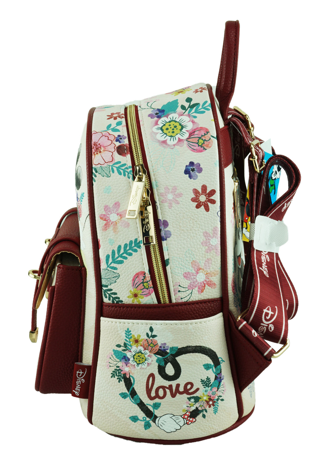 Mickey and Minnie Mouse WondaPop 11" Vegan Leather Fashion Mini Backpack