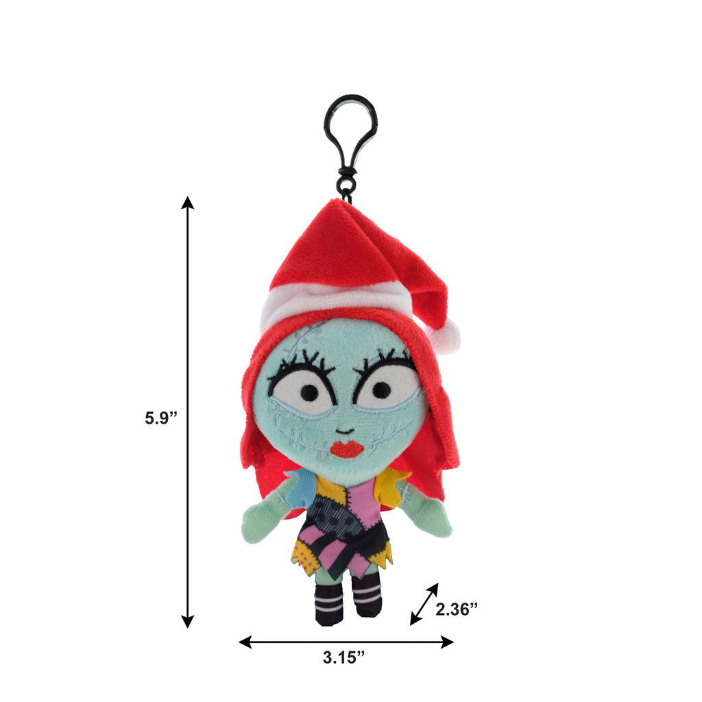 Nightmare Before Christmas 3-pack of 6 inch Plush Clips featuring Jack, Sally and Oogie Boogie