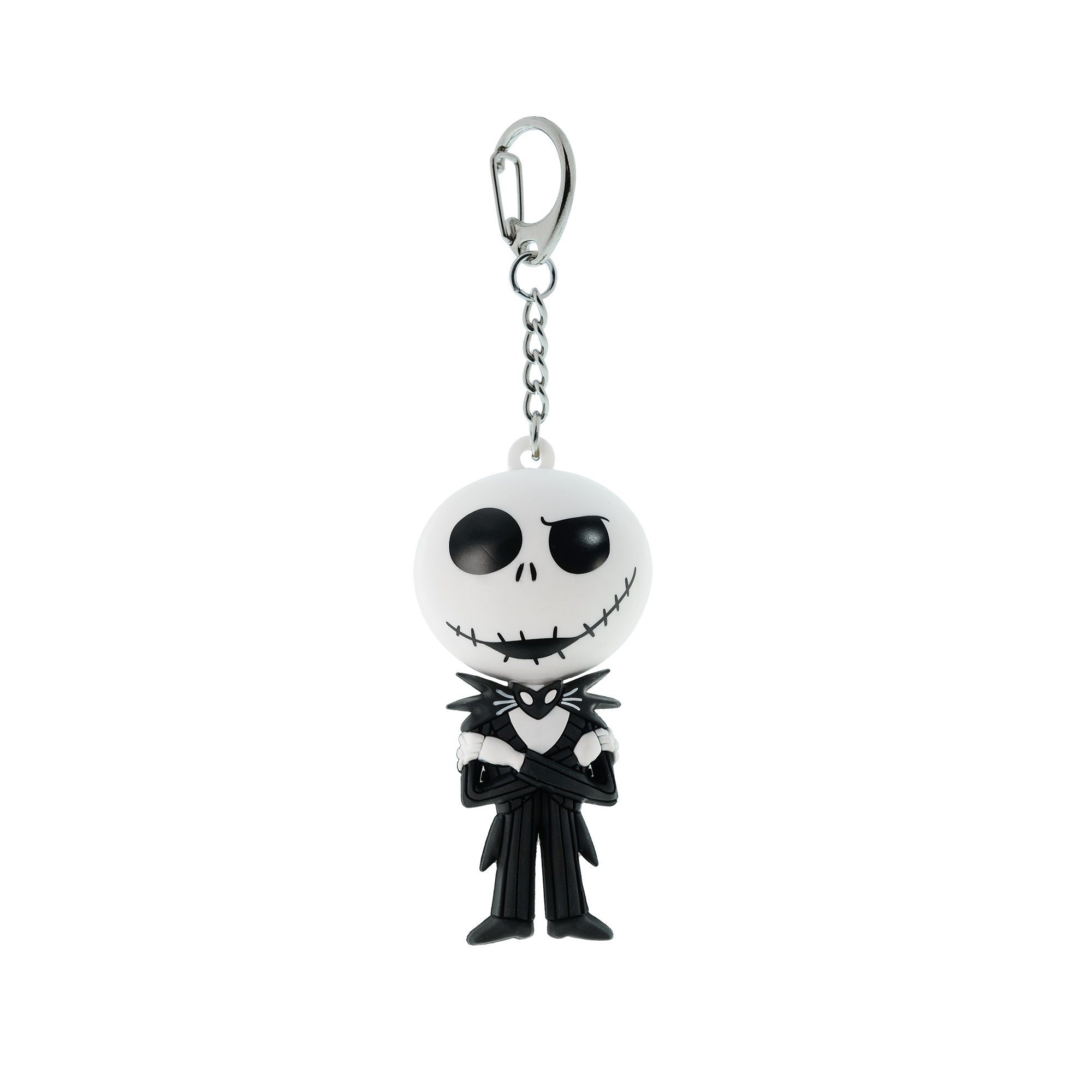 Disney The Nightmare Before Christmas 3-pack of solid rubber keychains featuring Jack, Sally, and Oogie Boogie