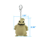 Disney The Nightmare Before Christmas 3-pack of solid rubber keychains featuring Jack, Sally, and Oogie Boogie