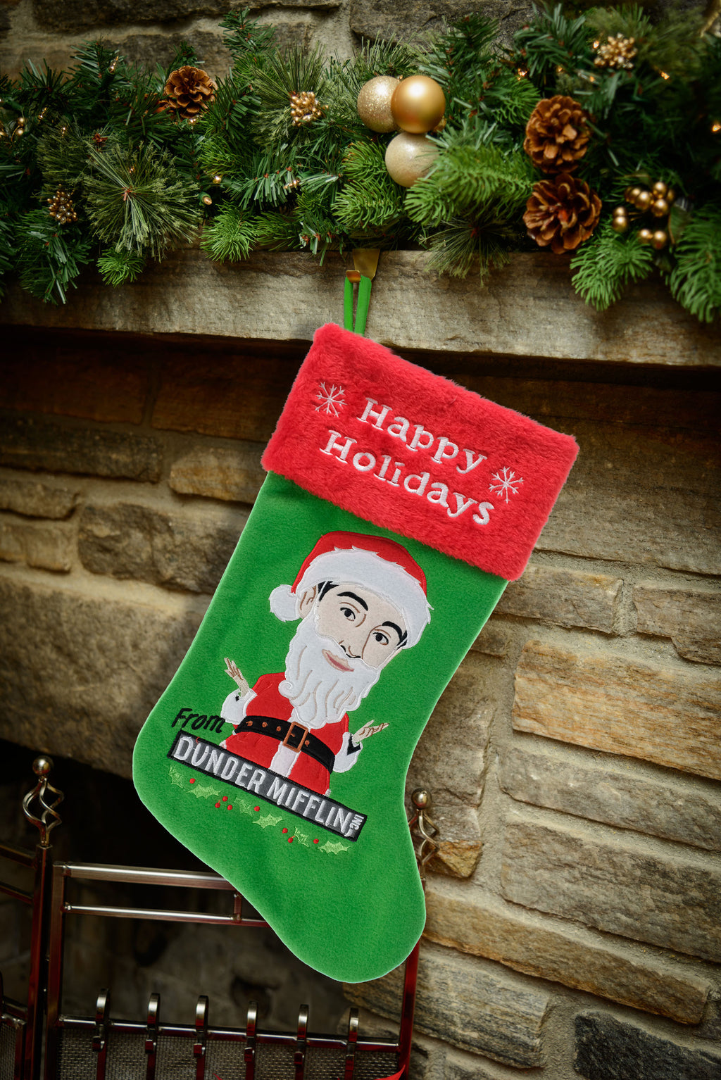 The Office Appliqué Christmas Stocking