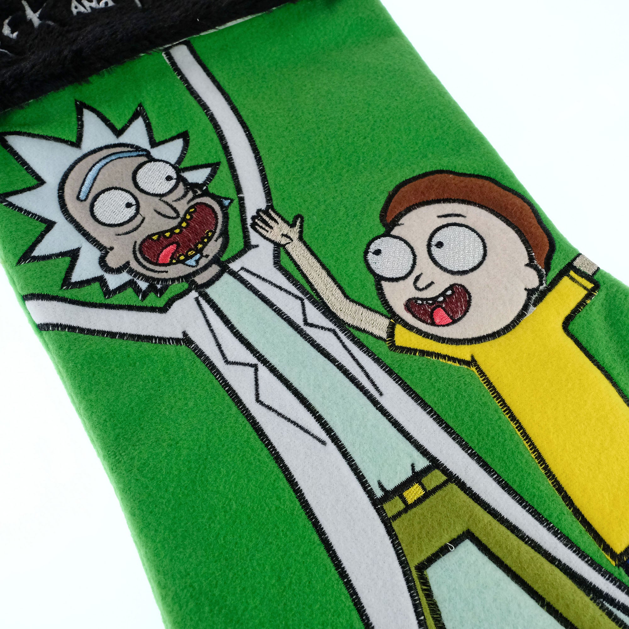Rick & Morty Applique Christmas Stocking