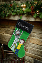 Rick & Morty Applique Christmas Stocking
