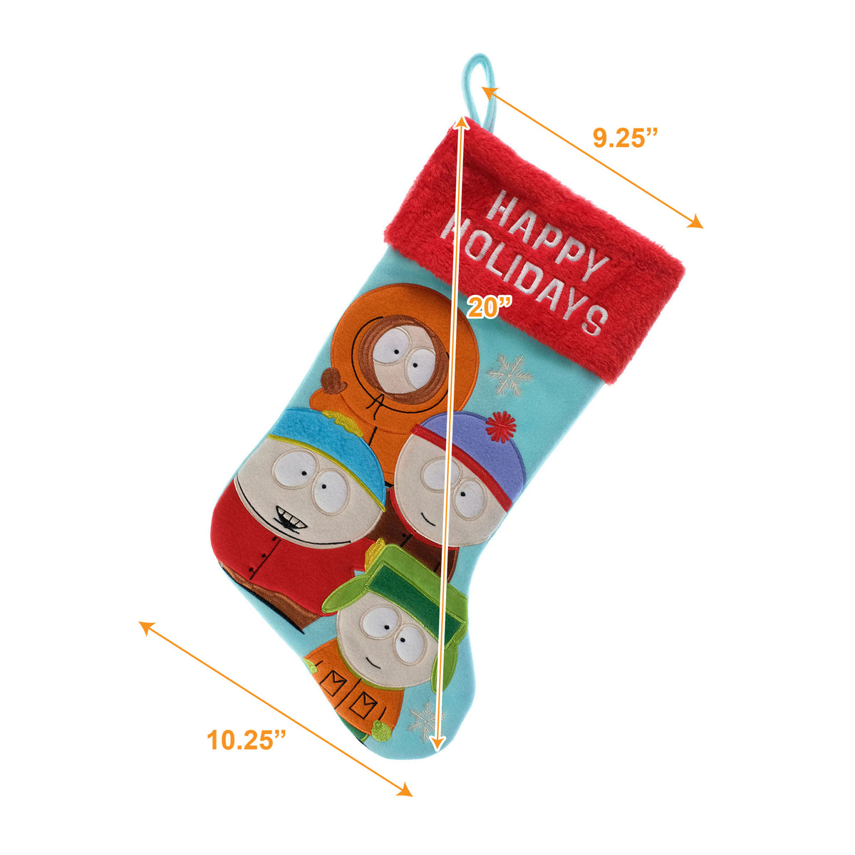South Park Appliqué Christmas Stocking