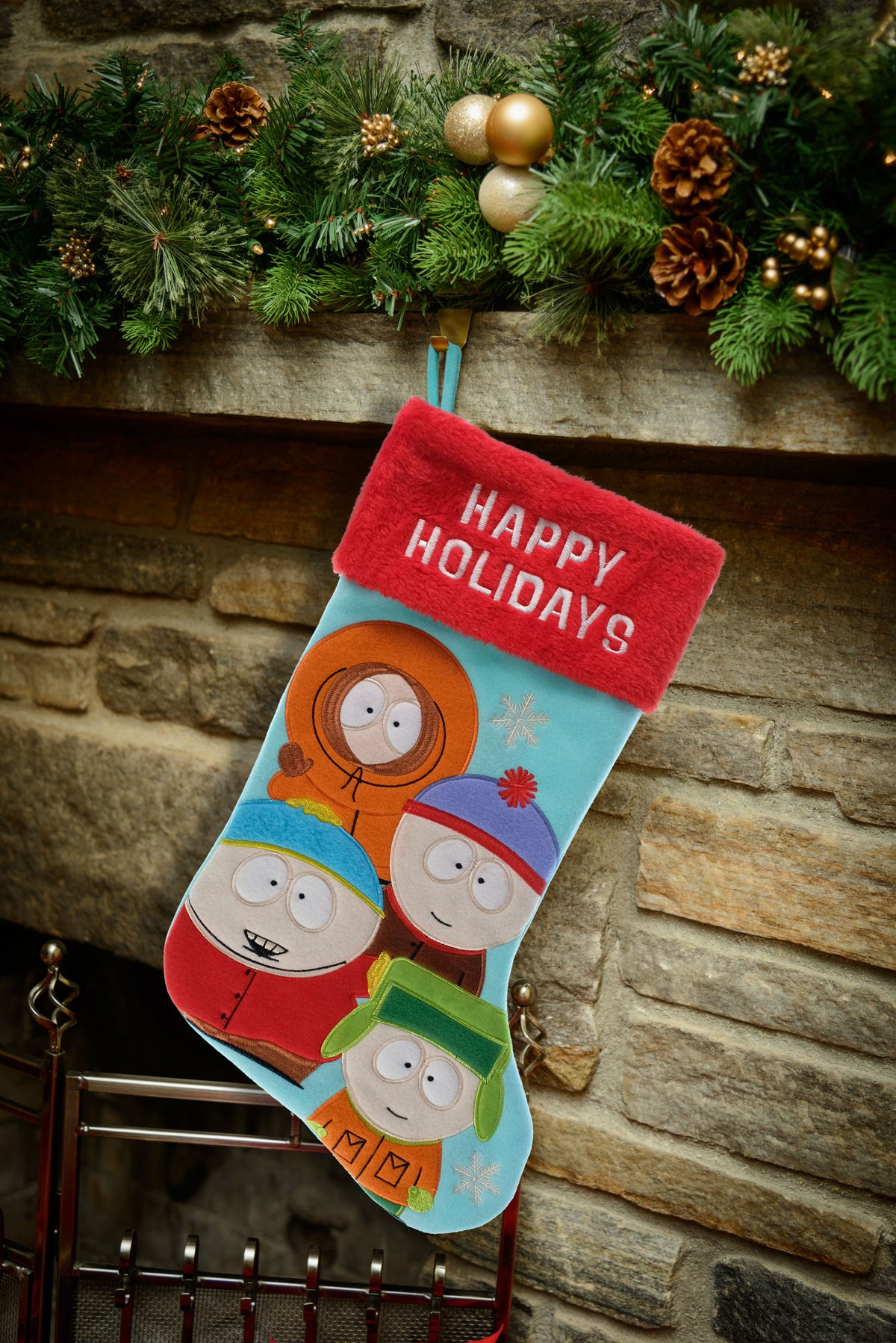 South Park Appliqué Christmas Stocking