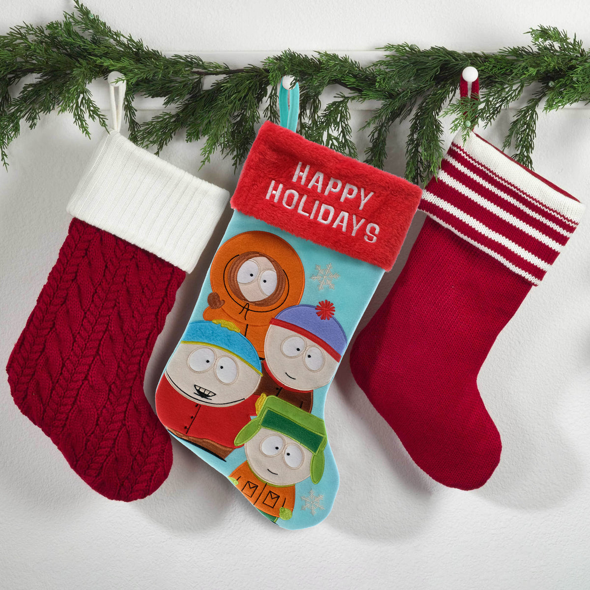 South Park Appliqué Christmas Stocking