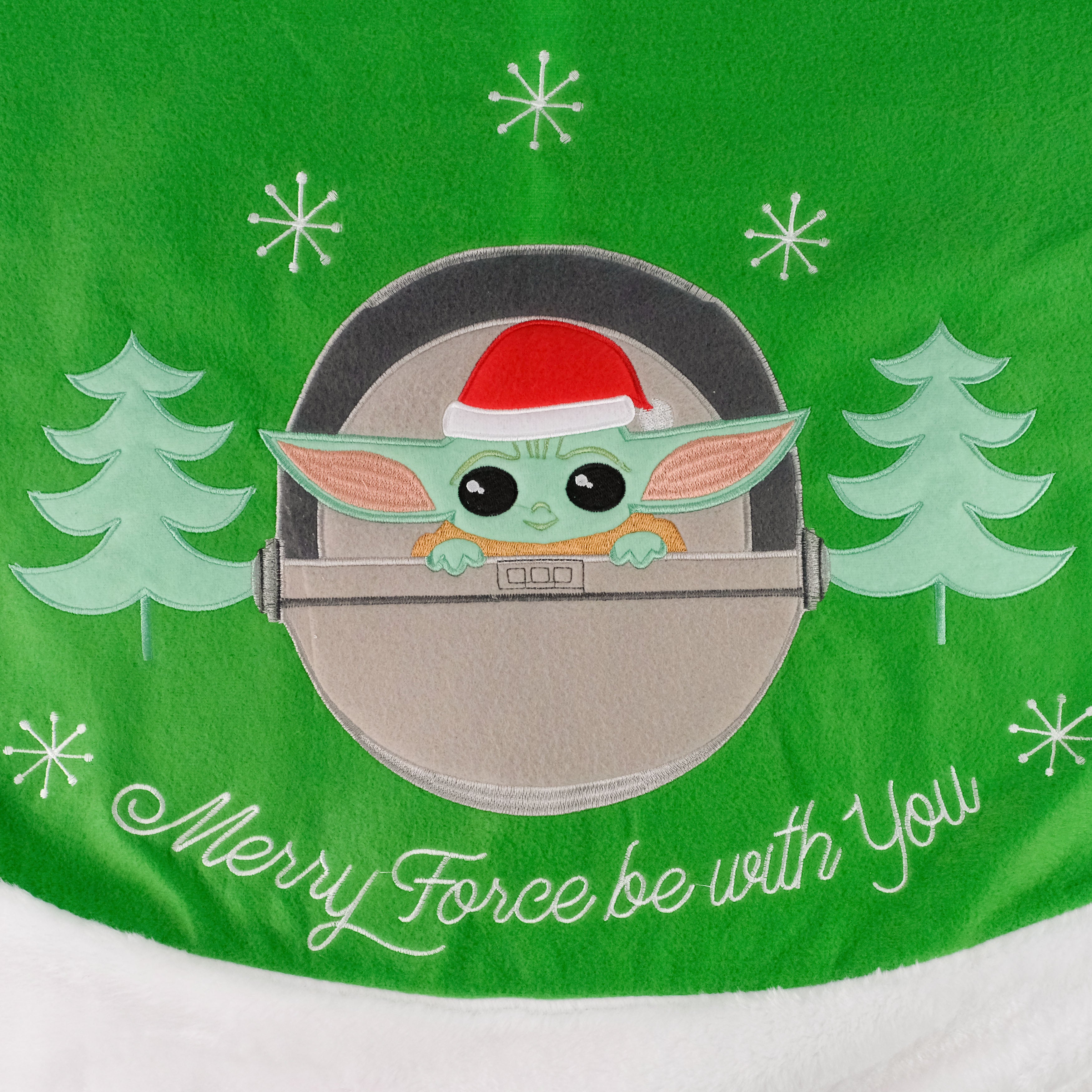 Baby Yoda Christmas Tree Skirt
