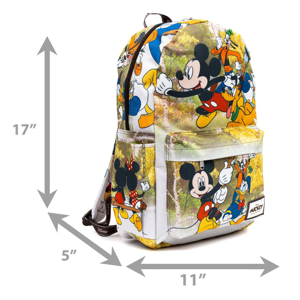 WondaPop Mickey and Friends 17" Full Size Nylon Backpack