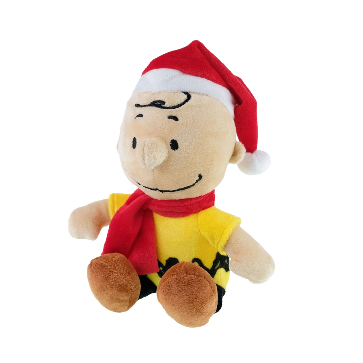 Charlie Brown from Peanuts in Red Santa Hat 8 inch Plush