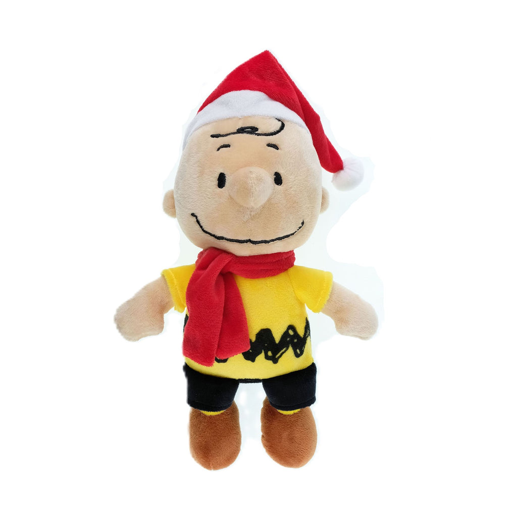 Charlie Brown from Peanuts in Red Santa Hat 8 inch Plush
