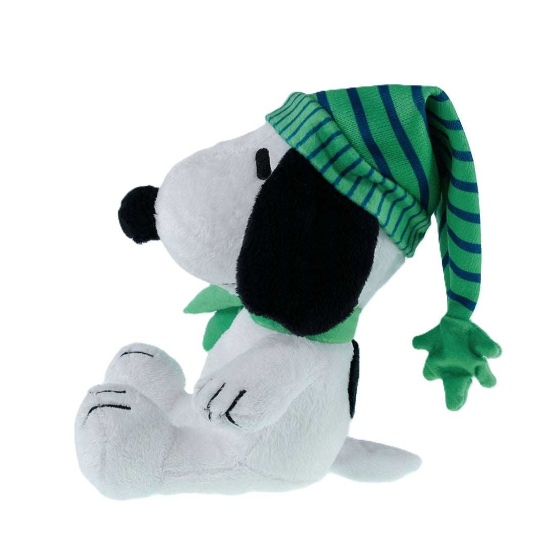Snoopy from Peanuts in Winter green hat and scarf 8 inch Plush