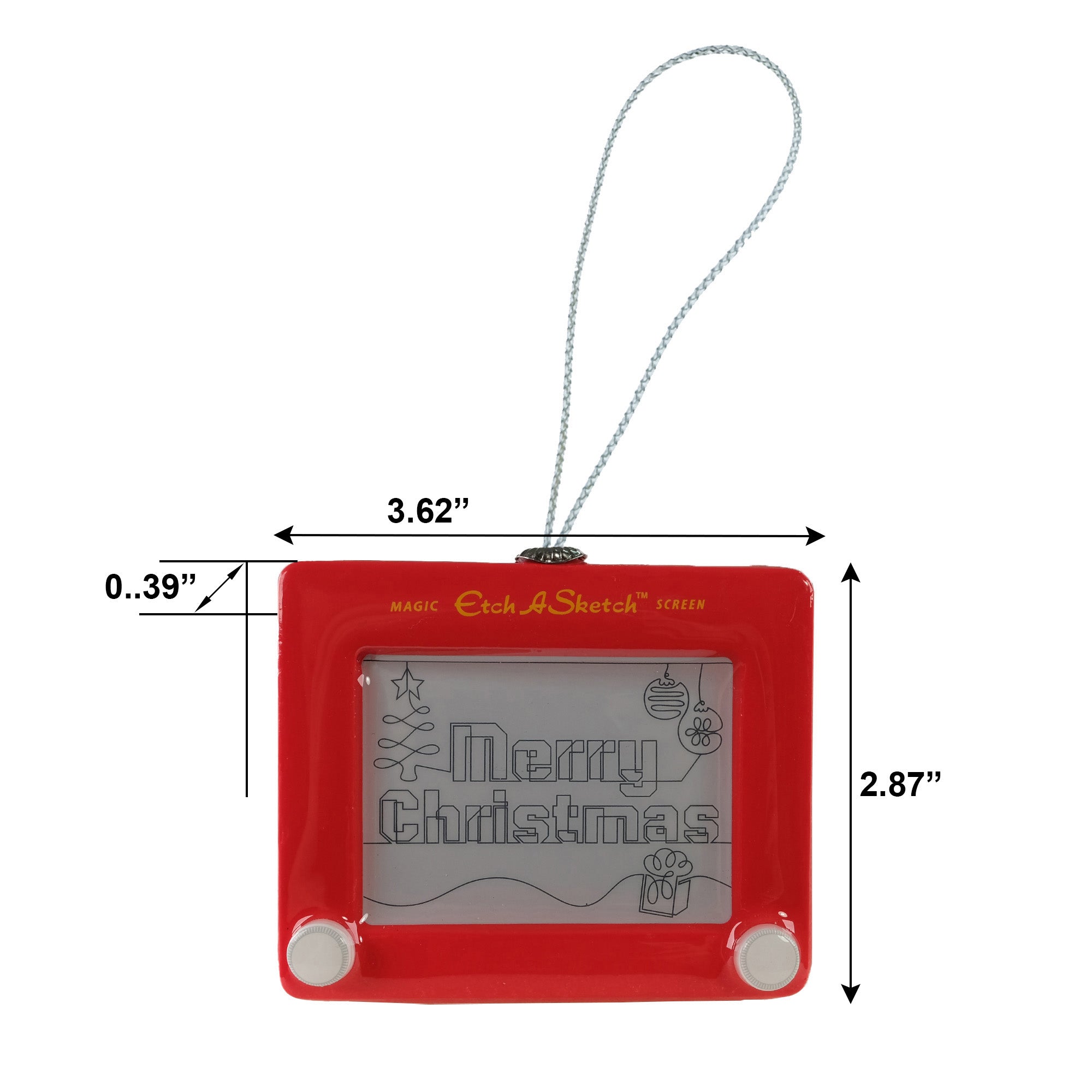 Etch a Sketch Christmas Tree Ornament