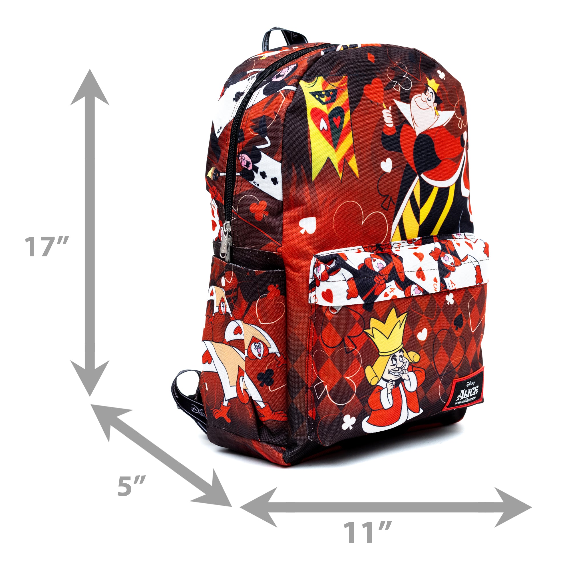 WondaPop Alice in Wonderland -- Queen of Hearts 17" Full Size Nylon Backpack