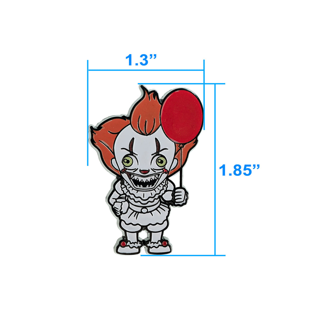 5-Pack of Horror Pins featuring Pennywise, Chucky, Jason, Freddy and Michael Myers