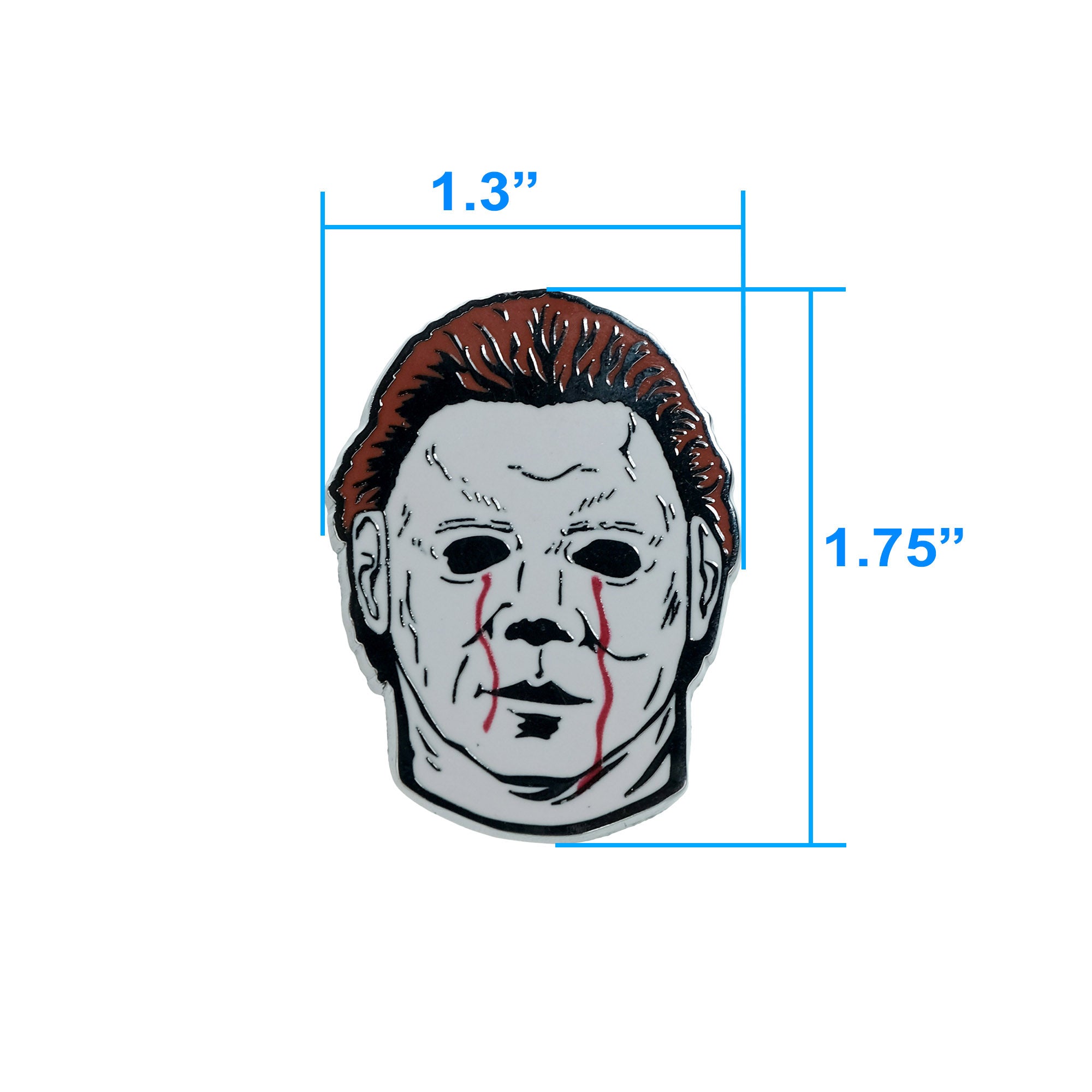 5-Pack of Horror Pins featuring Pennywise, Chucky, Jason, Freddy and Michael Myers