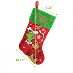 How the Grinch Stole Christmas Grinch and Max 20" Applique Christmas Stocking