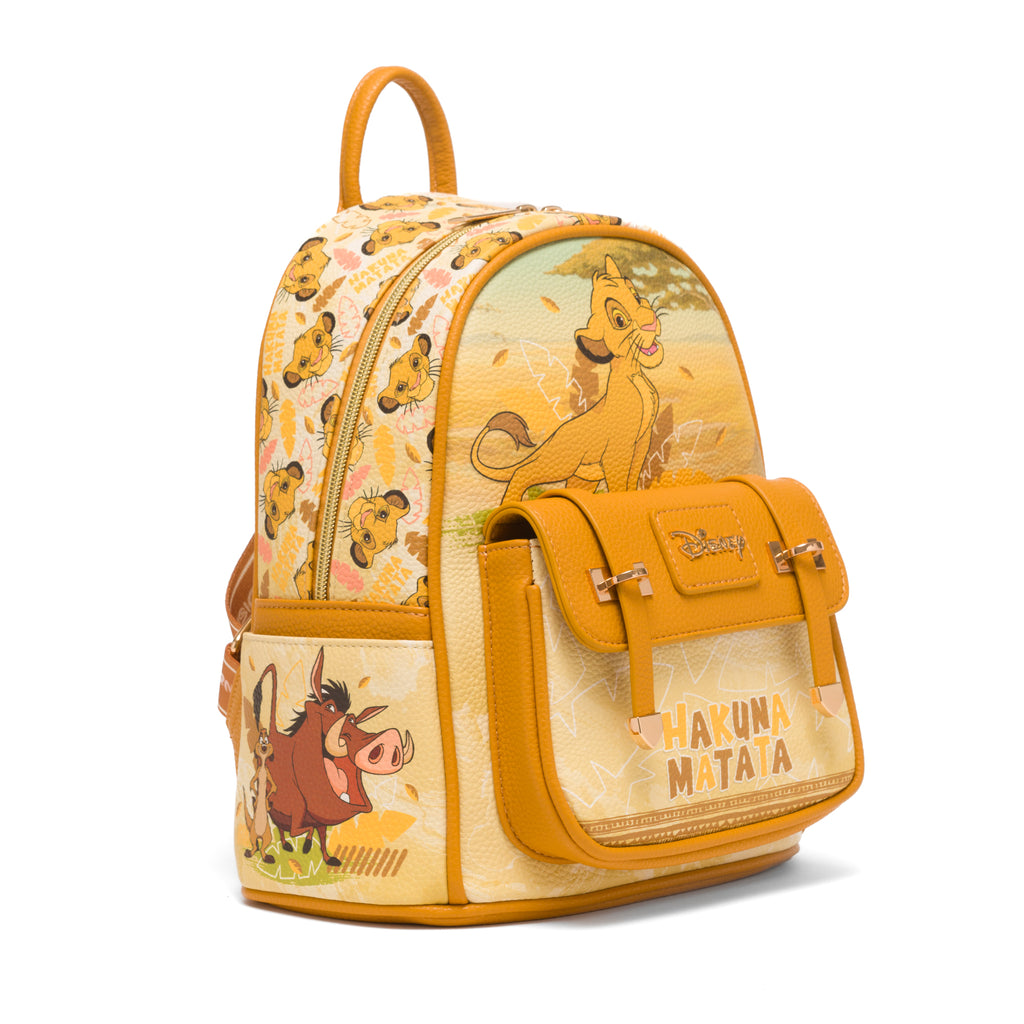 Lion King - Simba WondaPop 11" Vegan Leather Fashion Mini Backpack