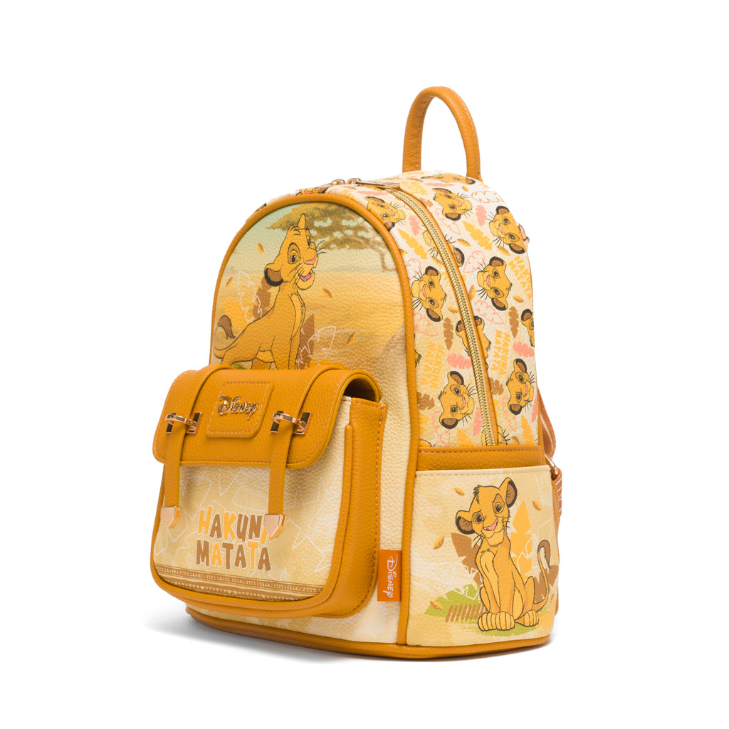 Lion King - Simba WondaPop 11" Vegan Leather Fashion Mini Backpack