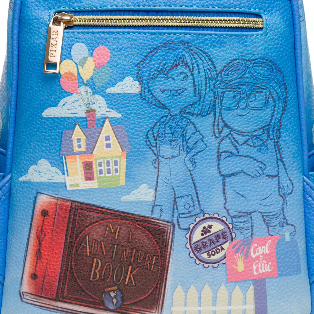 Pixar Up WondaPop 11" Vegan Leather Fashion Mini Backpack