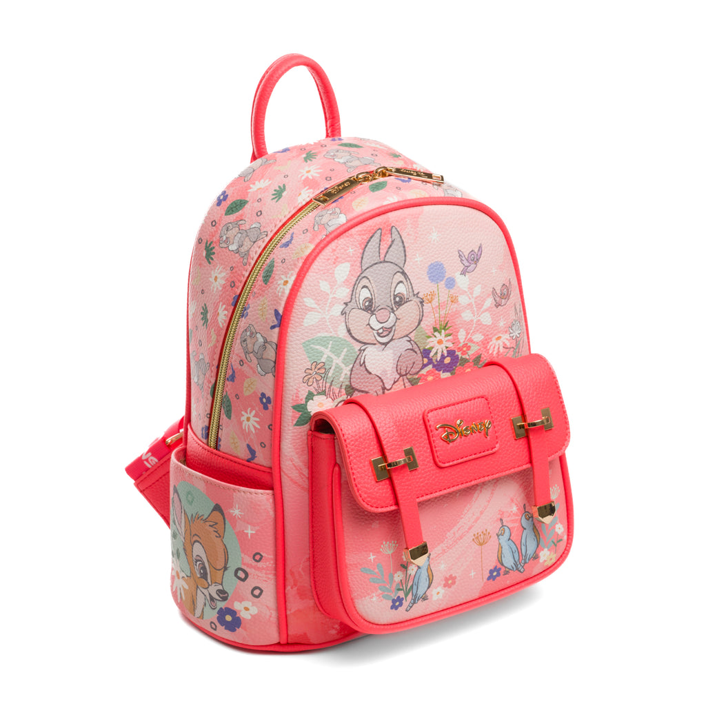 Disney's Bambi and Thumper WondaPop 11" Vegan Leather Fashion Mini Backpack