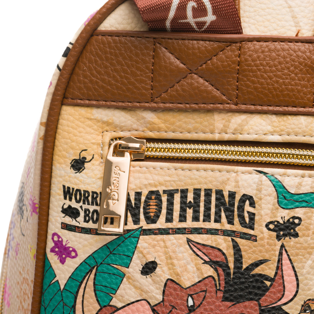 Lion King - Pumbaa and Timon WondaPop 11" Vegan Leather Fashion Mini Backpack