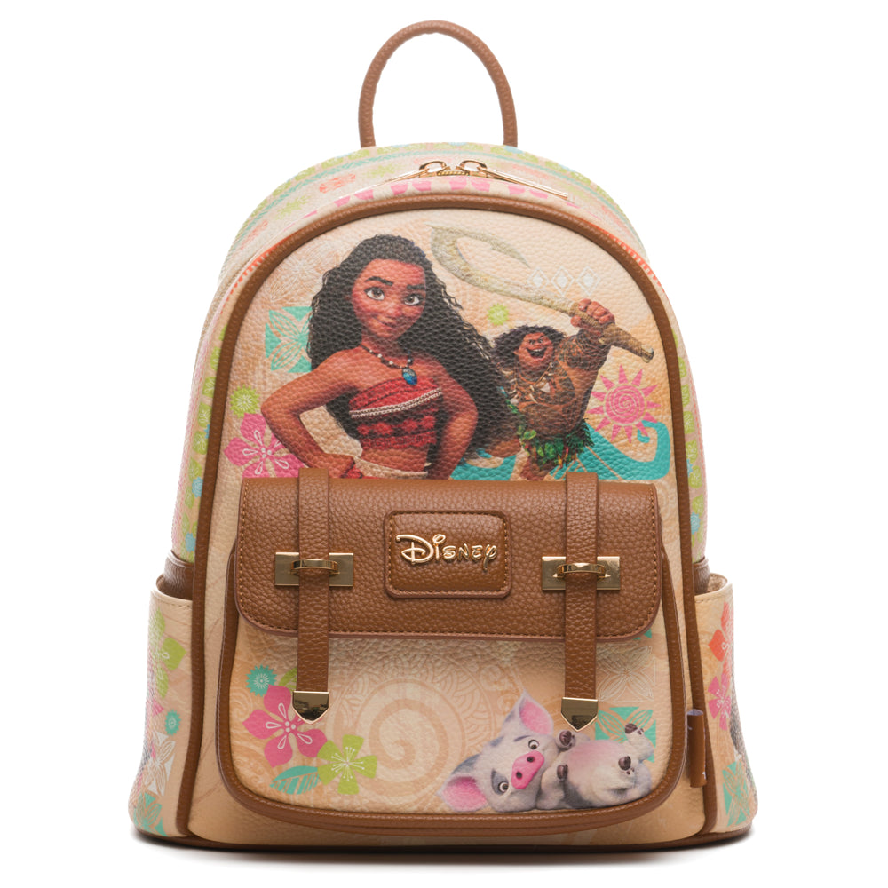 disney store leather backpack Disney's Moana 11" Vegan Leather Fashion Mini Backpack