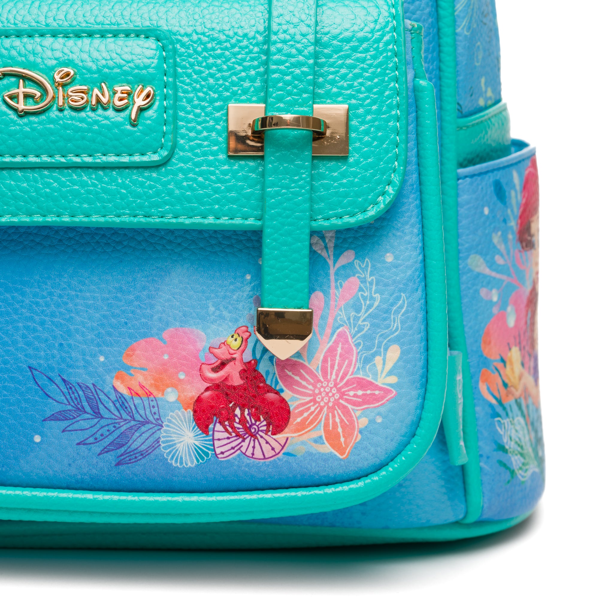 The Little Mermaid - Ariel WondaPop 11" Vegan Leather Fashion Mini Backpack