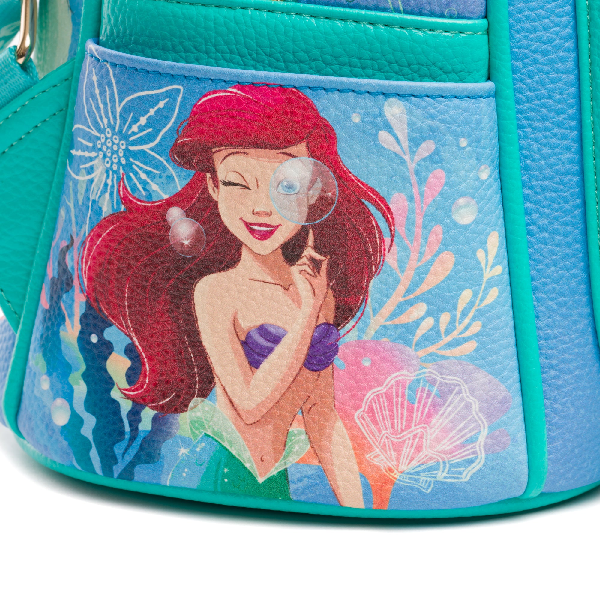 The Little Mermaid - Ariel WondaPop 11" Vegan Leather Fashion Mini Backpack