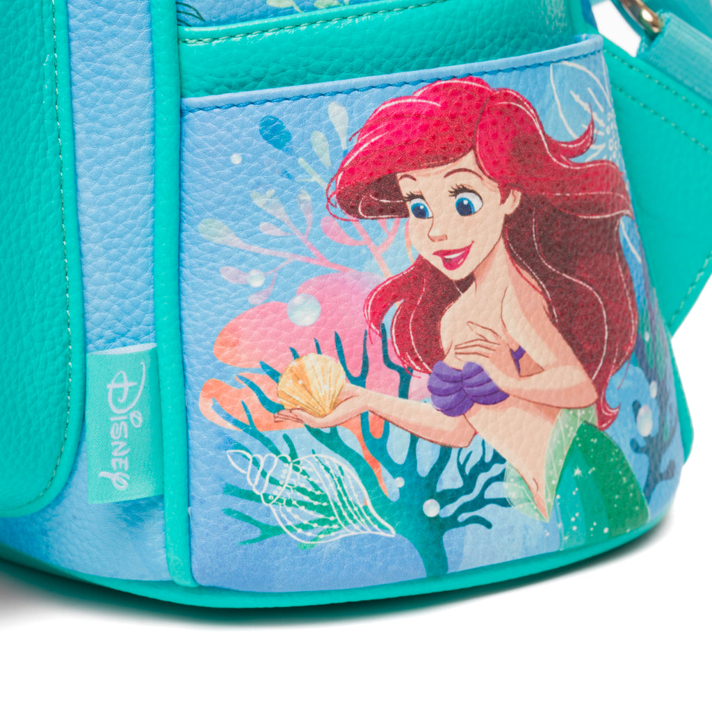 The Little Mermaid - Ariel WondaPop 11" Vegan Leather Fashion Mini Backpack