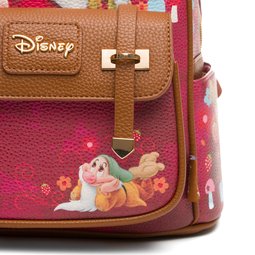 Disney's Snow White -- The Seven Dwarfs WondaPop 11" Vegan Leather Fashion Mini Backpack