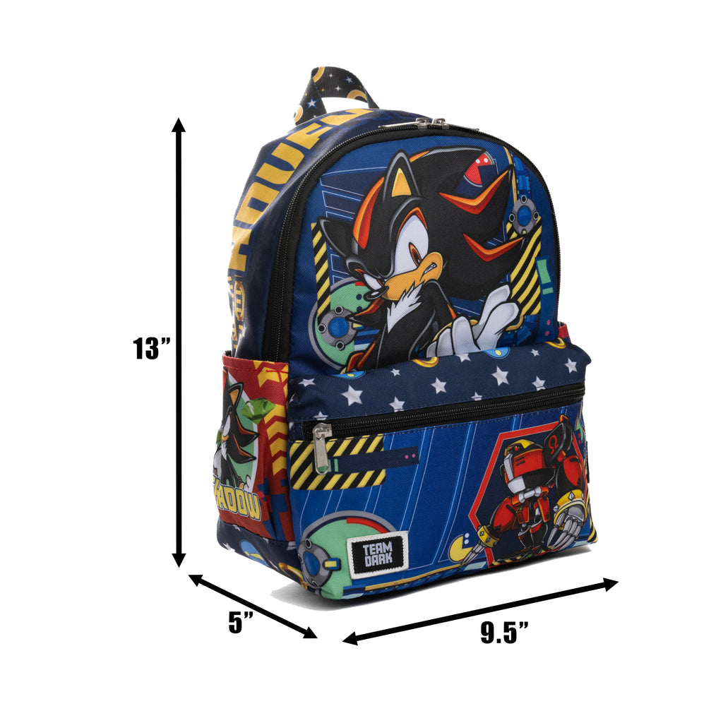 Sonic the Hedgehog: Shadow 13-inch Nylon Mini Small Backpack