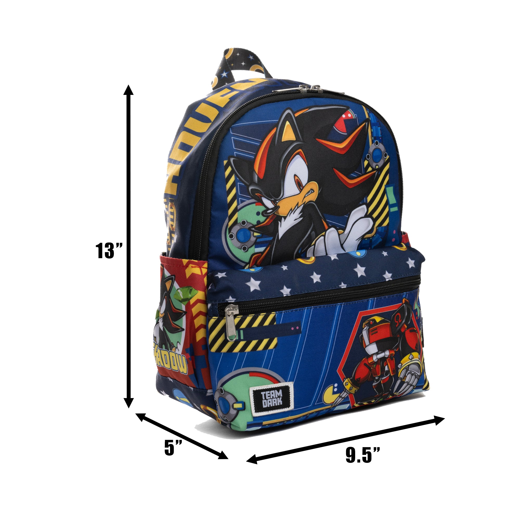 Sonic the Hedgehog: Shadow 13-inch Nylon Mini Small Backpack