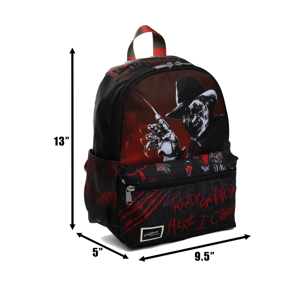 Freddy from A Nightmare on Elm Street 13-inch Nylon Mini Small Backpack