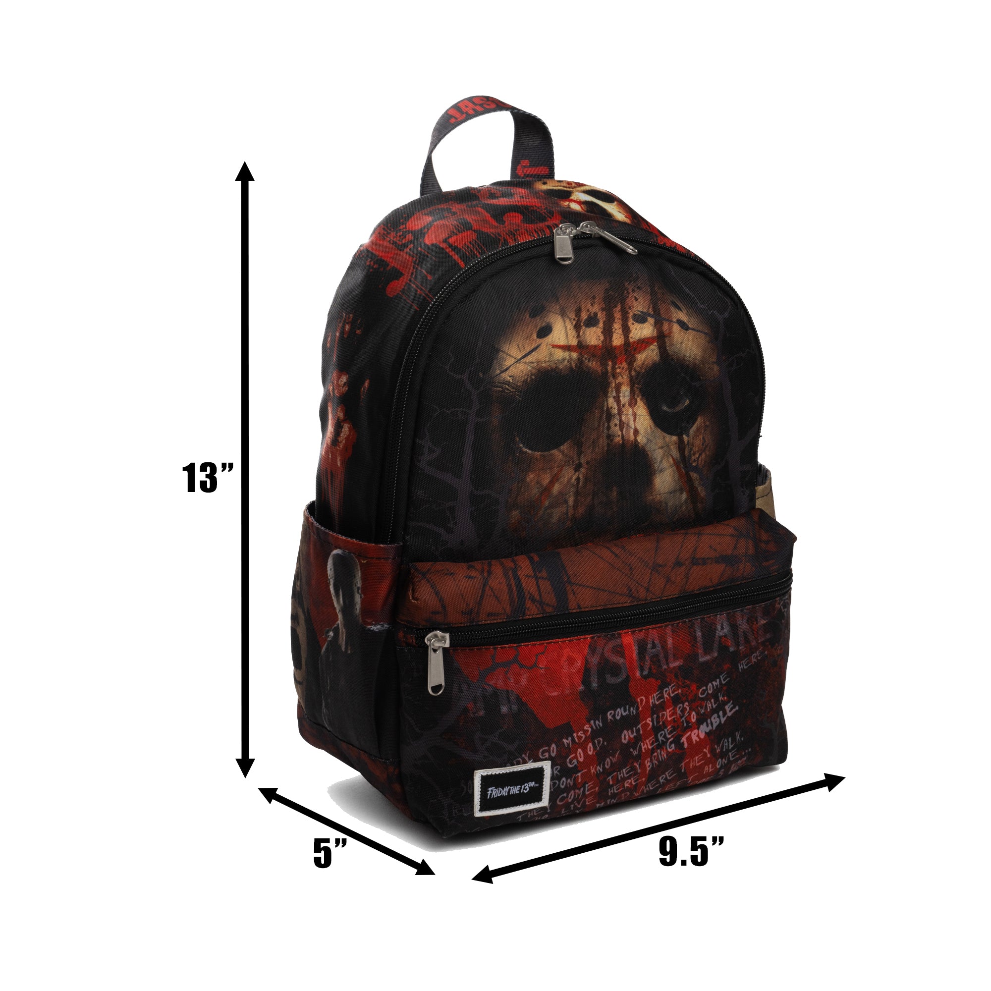 Jason from Friday the 13th 13-inch Nylon Mini Small Backpack