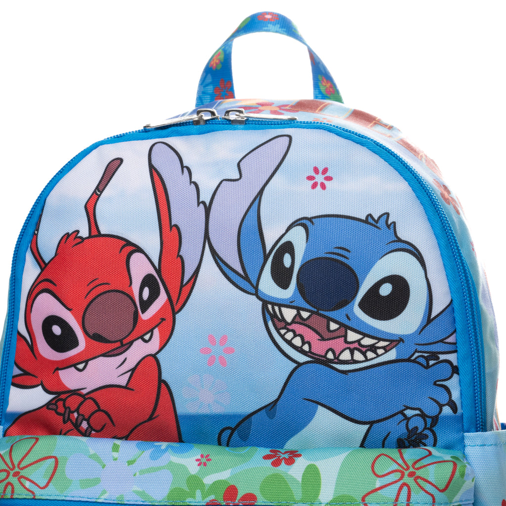 Disney Lilo and Stitch - Stitch and Leroy 13-inch Nylon Daypack