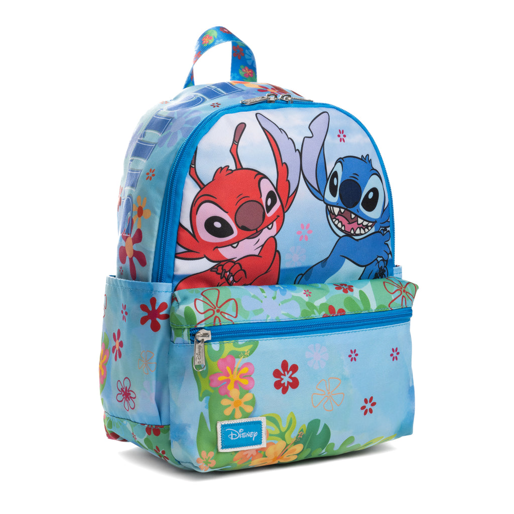 Disney Lilo and Stitch - Stitch and Leroy 13-inch Nylon Daypack